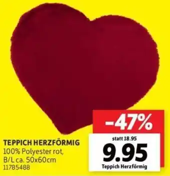 SCONTO Teppich Herzförmig Angebot