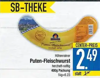 E-Center Puten-Fleischwurst Angebot