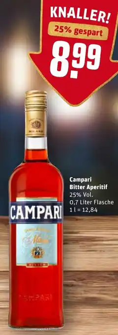 REWE Campari Bitter Aperitif 0,7L Angebot
