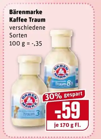 REWE Bärenmarke Kaffee Traum 170g Angebot