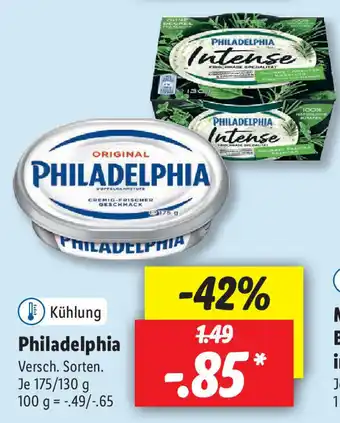 Lidl Philadelphia 175/130 g Angebot