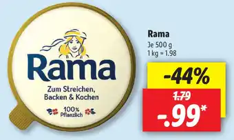 Lidl Rama 500g Angebot