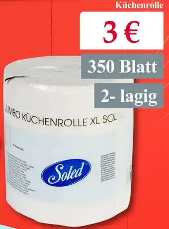 Woolworth Soled Küchenrolle 350 Blatt, 2-lagig Angebot