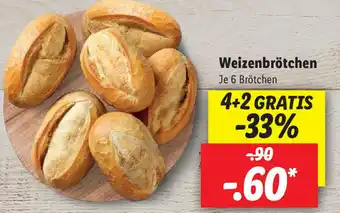 Lidl Weizenbrötchen Angebot