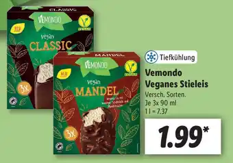 Lidl Vemondo Veganes Stieleis 3x90ml Angebot