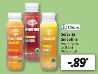 Lidl Solevita Smoothie 250ml Angebot