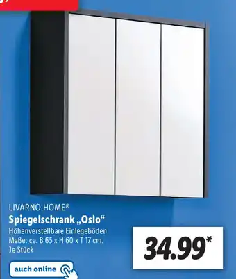 Lidl Livarno Home Spiegelschrank Oslo Angebot