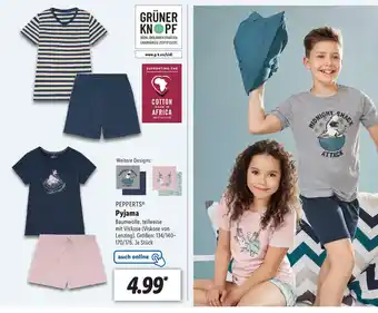 Lidl Pepperts Pyjama Angebot