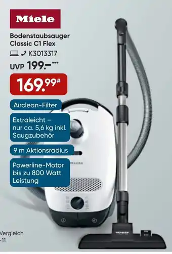 Galeria Miele Bodenstaubsauger Classic C1 Flex PowerLine Angebot