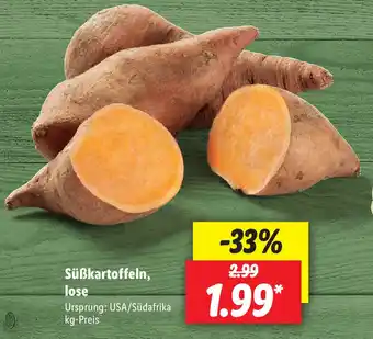 Lidl Süßkartoffeln, lose Angebot