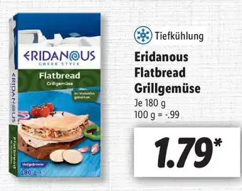 Lidl Eridanous Flatbread Grillgemüse 180g Angebot