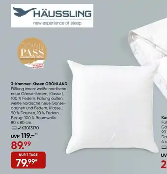 Galeria Haussling 3-Kammer-Kissen Gronland Angebot