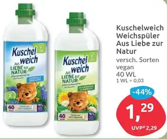 Budni Kuschelweich Weichspüler Aus Liebe zur Natur 40 WL Angebot