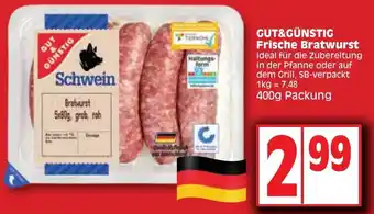 Edeka Gut & Günstig Frische Bratwurst 400g Packung Angebot