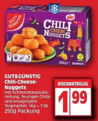 Edeka Gut & Günstig Chili Cheese Nuggets 250g Packung Angebot