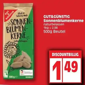 Edeka Gut & Günstig Sonnenblumenkerne 500 g Beutel Angebot