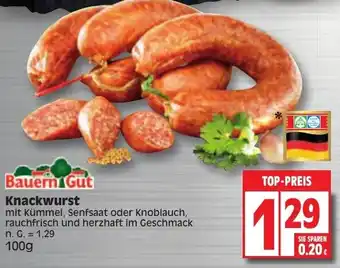 Edeka Bauern Gut Knackwurst 100g Angebot