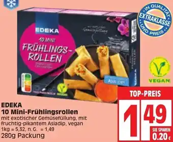 Edeka Edeka 10 Mini Frühlingsrollen 280g Packung Angebot