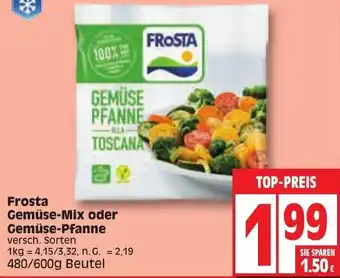 Edeka Frosta Gemüse Mix oder Gemüse Pfanne 480/600g Beutel Angebot