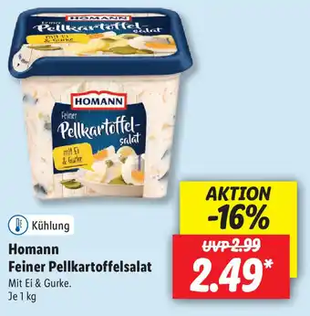 Lidl Homann Feiner Pellkartoffelsalat 1kg Angebot