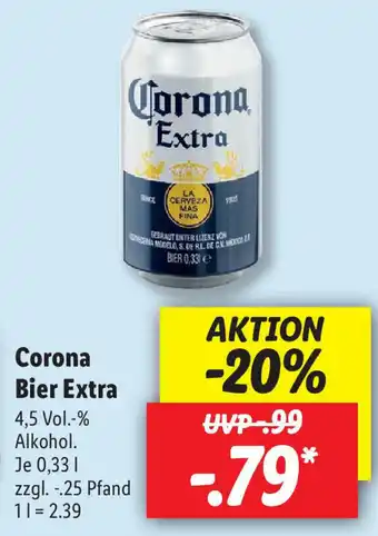 Lidl Corona Bier Extra 0,33L Angebot