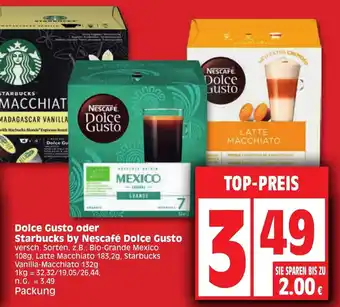 Edeka Dolce Gusto oder Starbucks by Nescafé Dolce Gusto Angebot