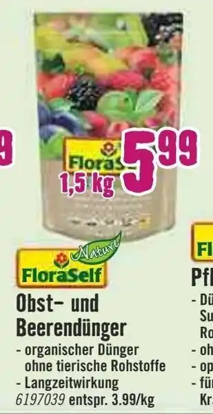 Hornbach Floraself Obst und Beerendünger Angebot