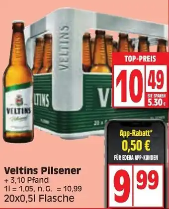 Edeka Veltins Pilsener 20x0,5 L Flasche Angebot