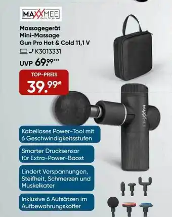 Galeria Maxxmee massagegerät mini-massage gun pro hot & cold 11.1v Angebot