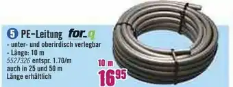 Hornbach PE-Leitung Angebot