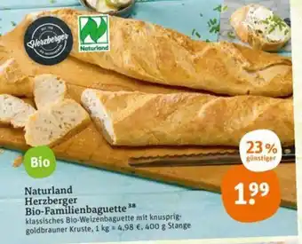 tegut Bio Naturland Herzberger Bio Familienbaguette Angebot