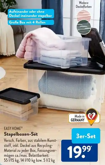 Aldi Süd Easy Home Stapelboxen Set Angebot