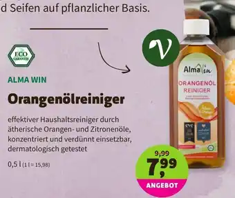 Biomarkt Alma Win Orangenölreiniger 0,5L Angebot