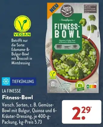 Aldi Süd La Finesse Fitness Bowl 400 g Packung Angebot