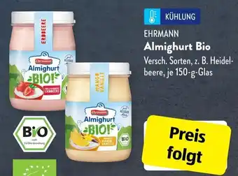 Aldi Süd Ehrmann Almighurt Bio 150 g Glas Angebot