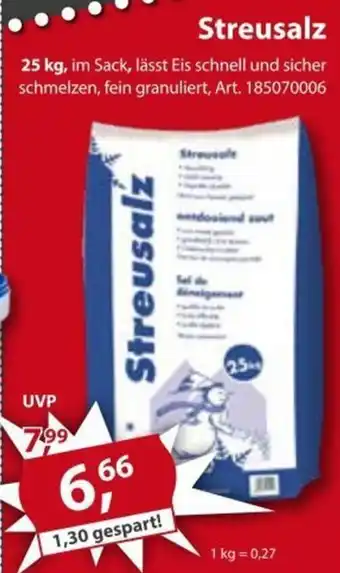 Sonderpreis Baumarkt Streusalz 25 kg Angebot