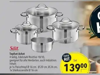 CITTI Markt Silit topfset achat Angebot