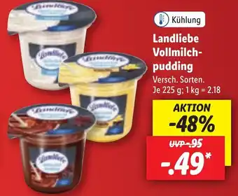 Lidl Landliebe Vollmilchpudding 225 g Angebot