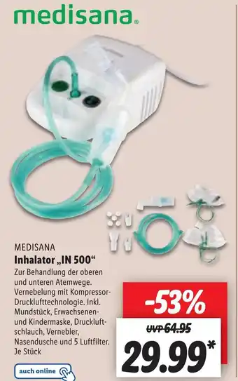 Lidl Medisana Inhalator IN 500 Angebot