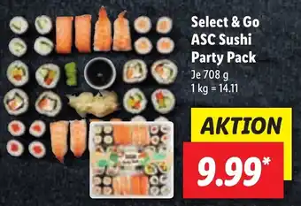 Lidl Select & Go ASC Sushi Party Pack 708 g Angebot