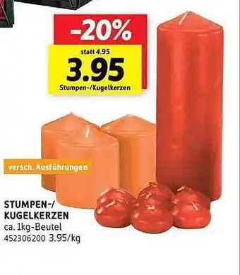 SCONTO Stumpen- oder kugelkerzen Angebot