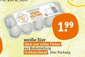 tegut Weiße Eier Angebot