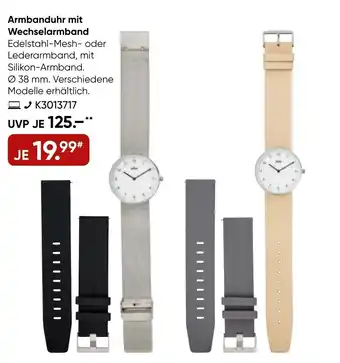 Galeria Armbanduhr mit Wechselarmband Angebot