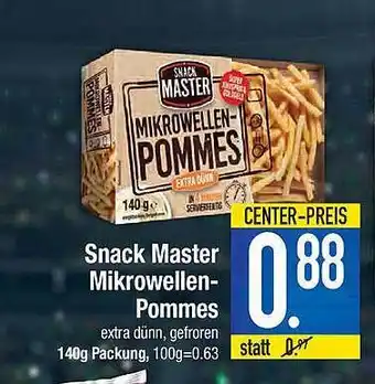 E-Center Snack Master Mikrowellen Pommes Angebot