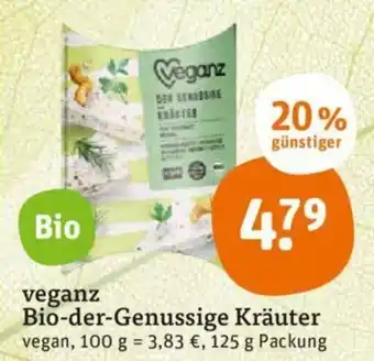 tegut Veganz Bio der Genussige Kräuter 125g Angebot