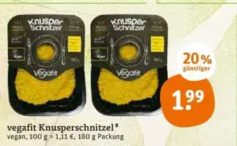 tegut Vegafit Knusperschnitzel 180g Angebot