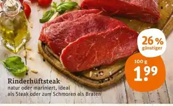 tegut Rinderhüftsteak 100g Angebot