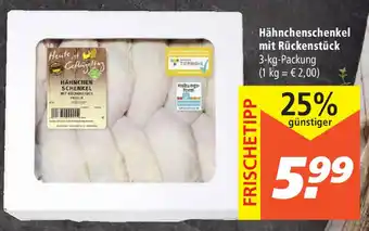 Marktkauf Hähnchenschenkel mit Rückenstück 3kg Angebot