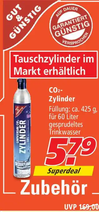 Marktkauf Gut & Günstig CO2 Zylinder Angebot