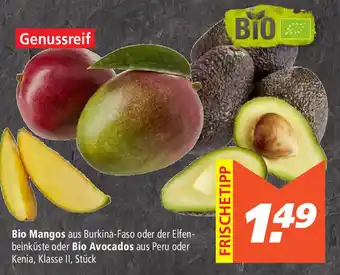 Marktkauf Bio Mangos oder Bio Avocados Angebot